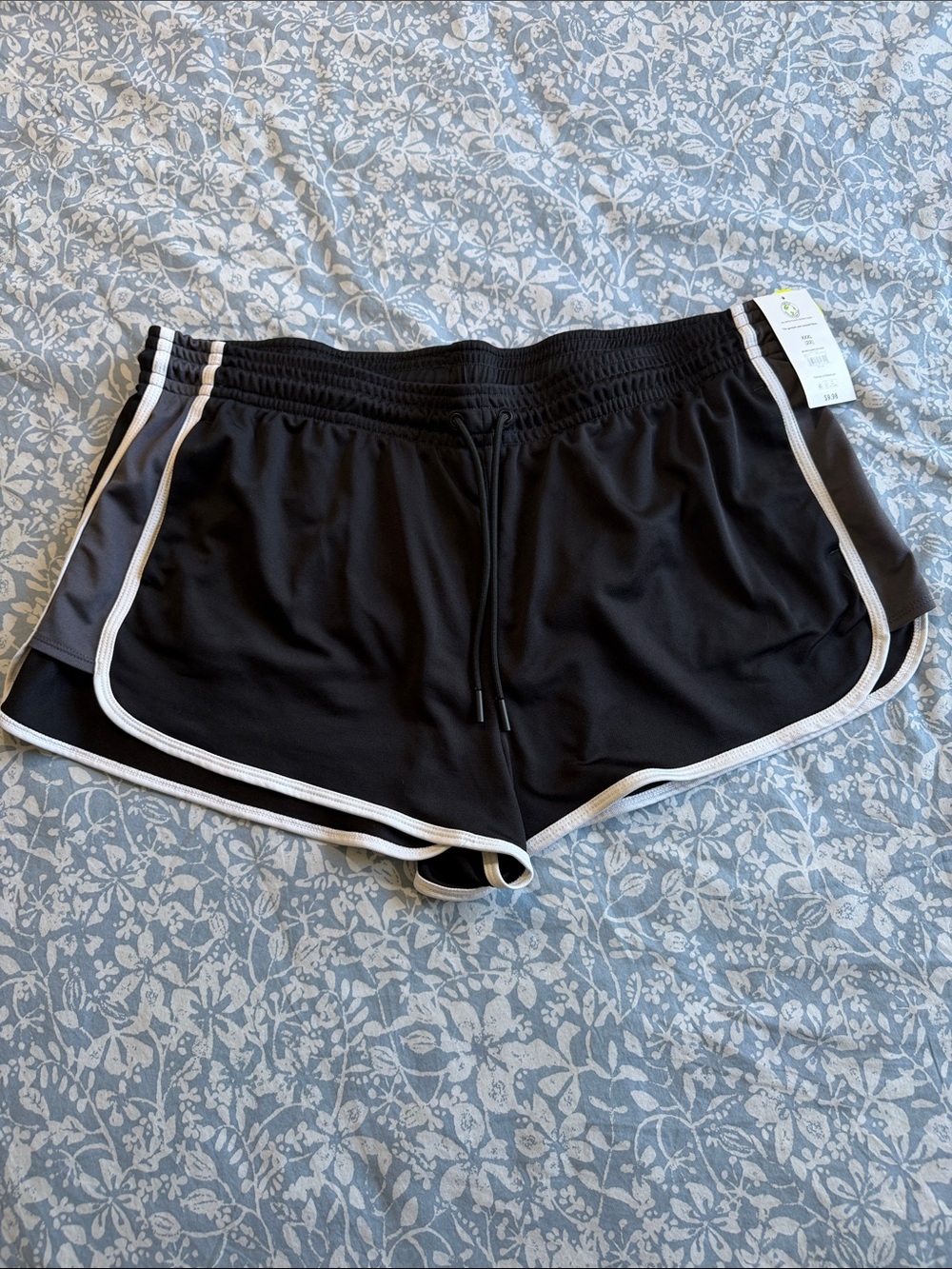 Athletic Works Side Seamed Run Short - Black Soot (XXXL)